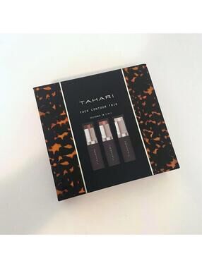 Tahari Face Contour Trio 3-Piece Sculpting Stick Set NIB Contour Blush Highlight